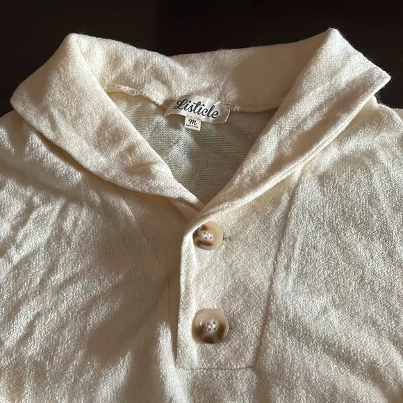 Listicle Ivy Shawl Collar Top Size Medium - Picture 5 of 11